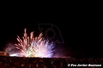 Los fuegos de Melenara 2018 (Foto Francisco Santana Ravelo)